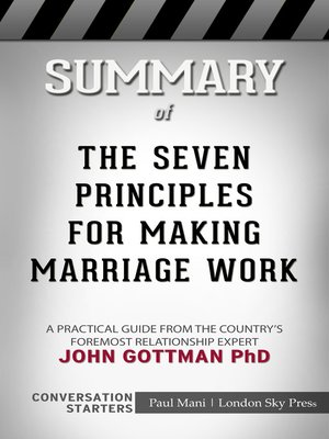 cover image of Summary of the Seven Principles for Making Marriage Work